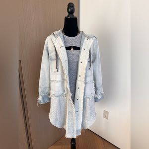 We The Free Okinawa Denim Duster in XS in Double Down Wash